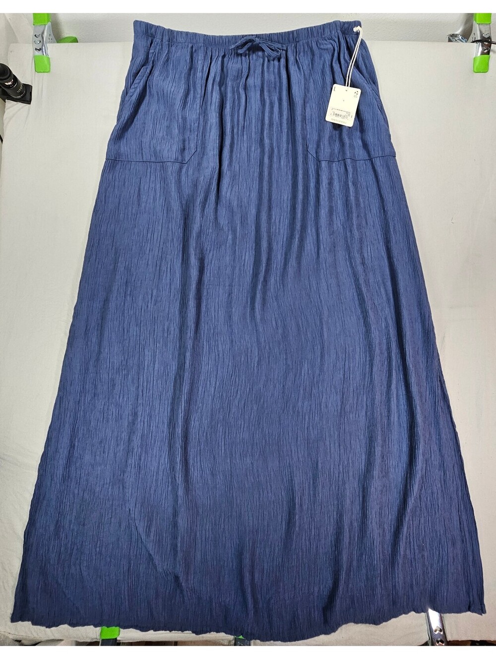 a.n.a Women's Blue Maxi Skirt - Size L. Back to Campus . NWT
